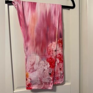 Pink Floral Scarf